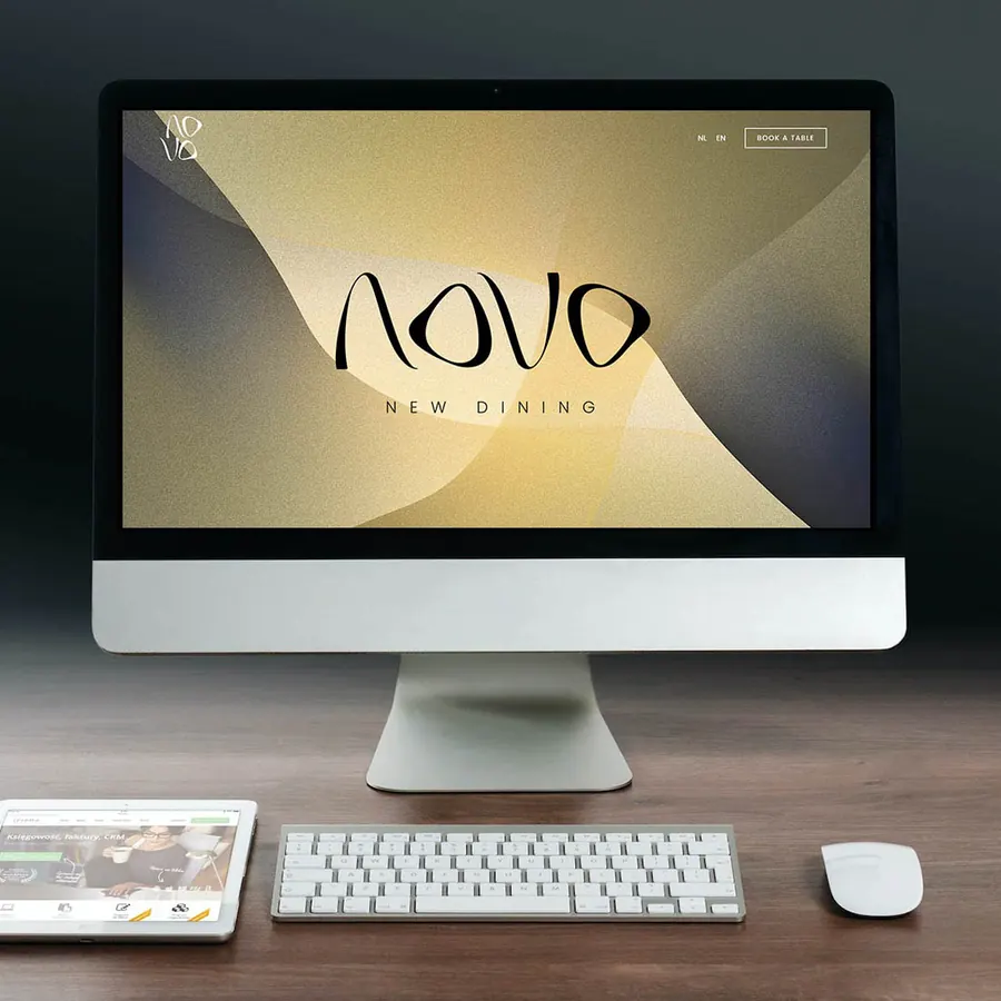 Website van restaurant NOVO Dining, gemaakt door 043WEB